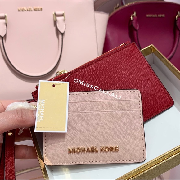 NWT MICHAEL KORS Small Card Case Duo Charm For Bag - Picture 3 of 16